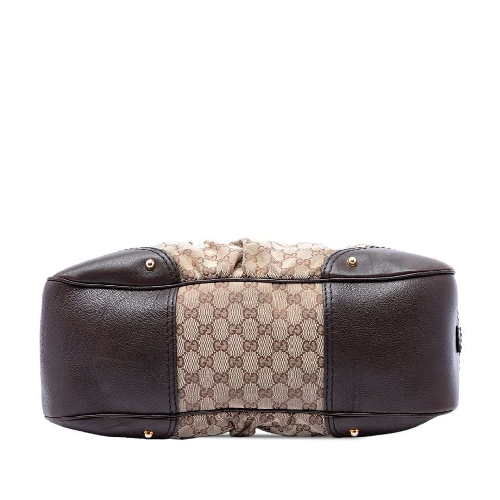 Gucci GG Canvas Jockey Boston Bag Beige Very good condition - Inside View
