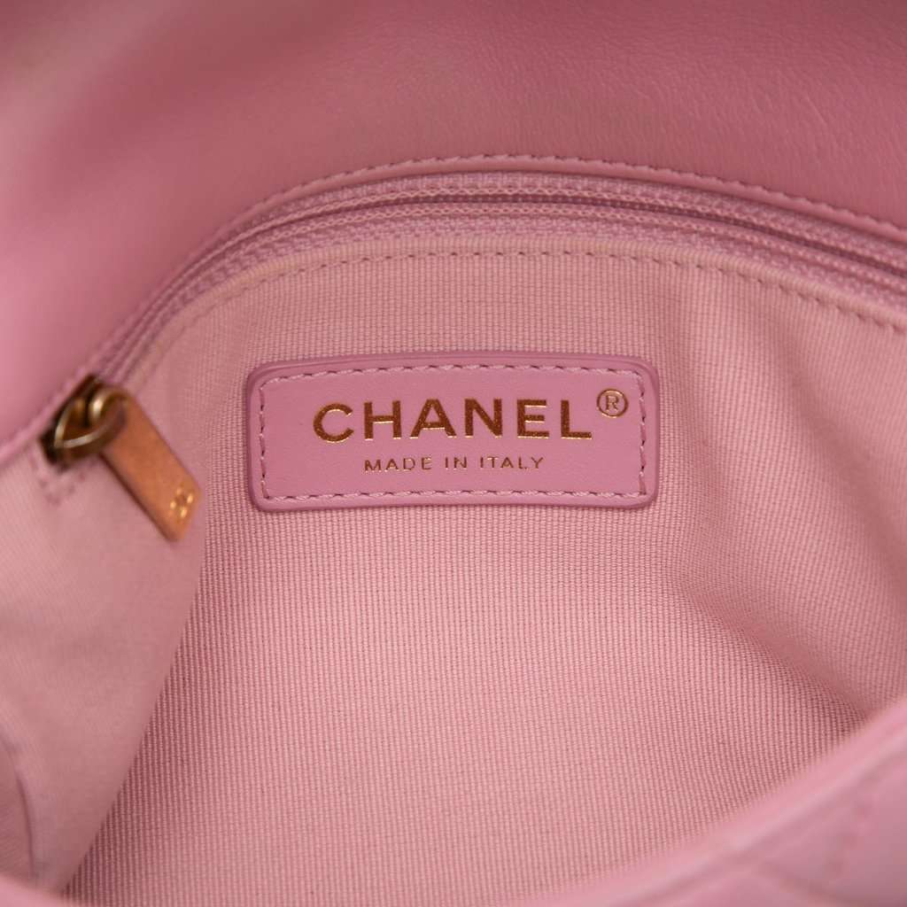 Chanel Small Quilted Lambskin Candy Chain Flap Pink Leather Very good - Box View
