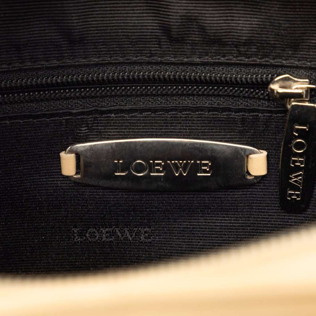 Loewe Leather Anagram Handbag Beige Leather Very good condition - Box View