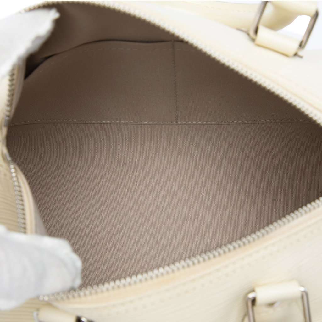 Louis Vuitton Epi Speedy 30 White Leather Very good - Model View