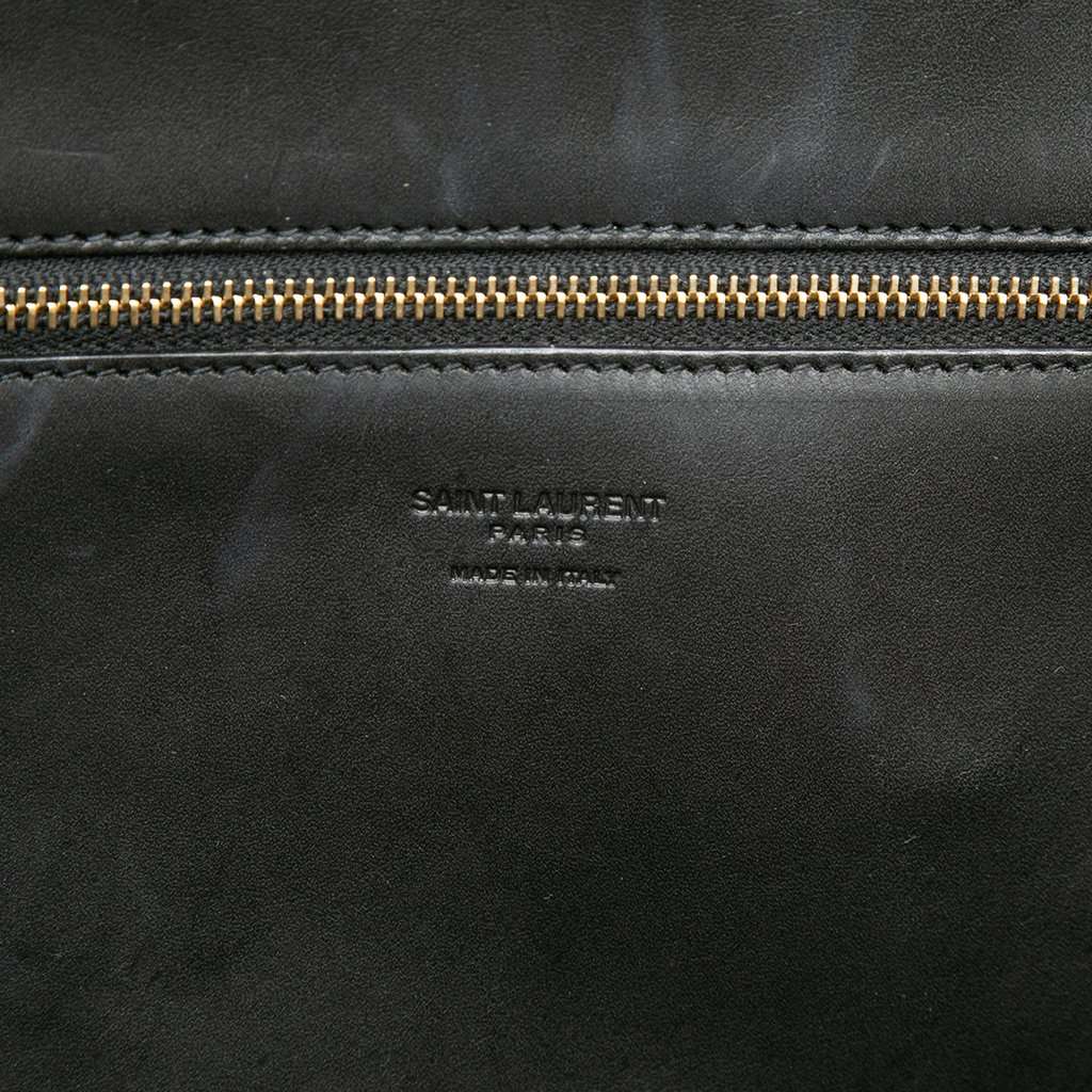 Saint Laurent Medium Raffia Panier Basket Shopper Tote Beige Very good condition - Box View