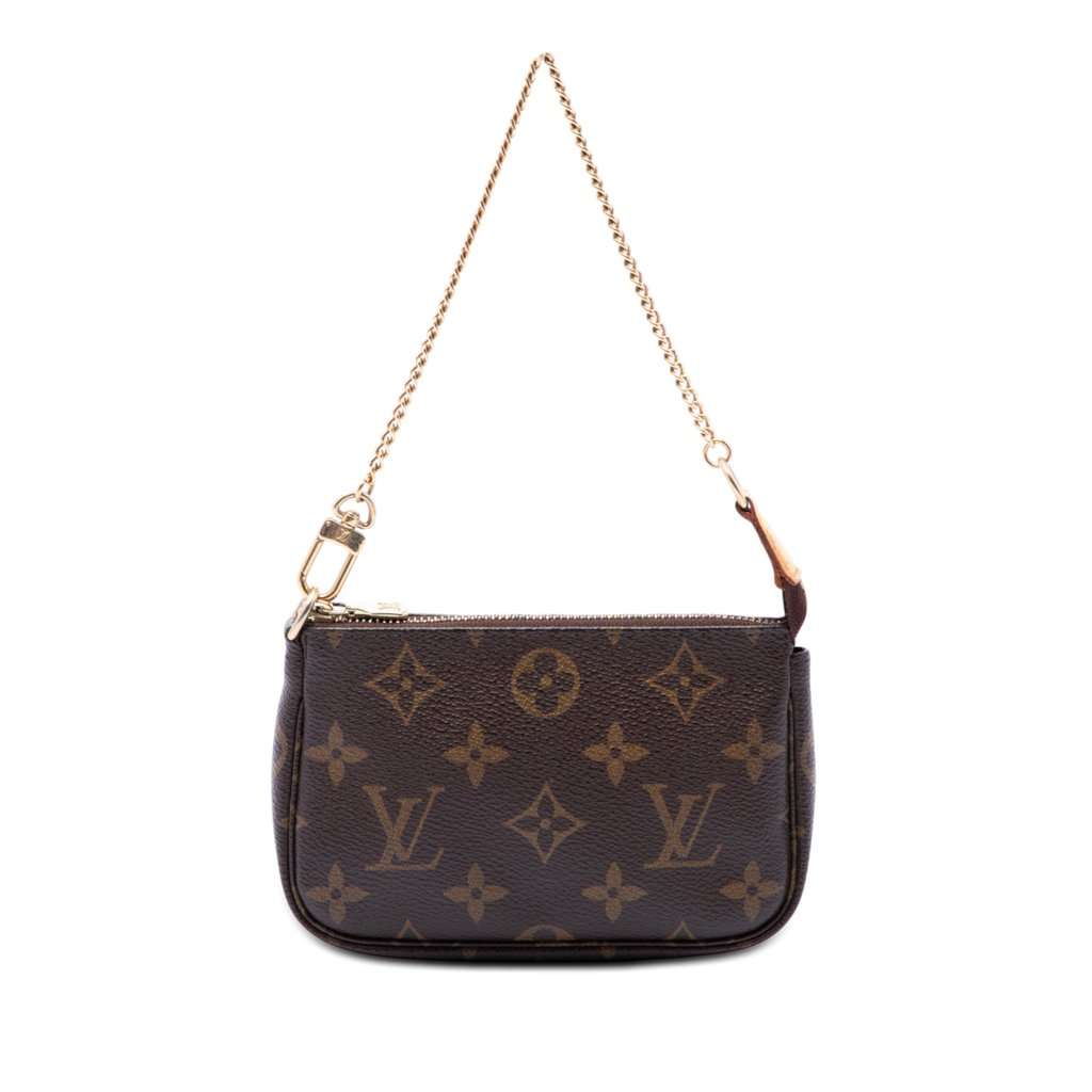 Louis Vuitton Monogram Mini Pochette Accessoires Brown Very good - Front View