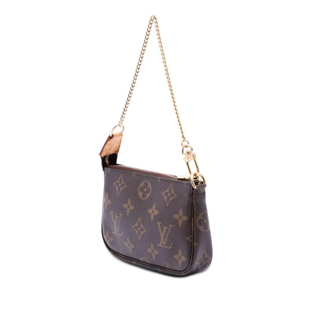 Louis Vuitton Monogram Mini Pochette Accessoires Brown Very good - Back View