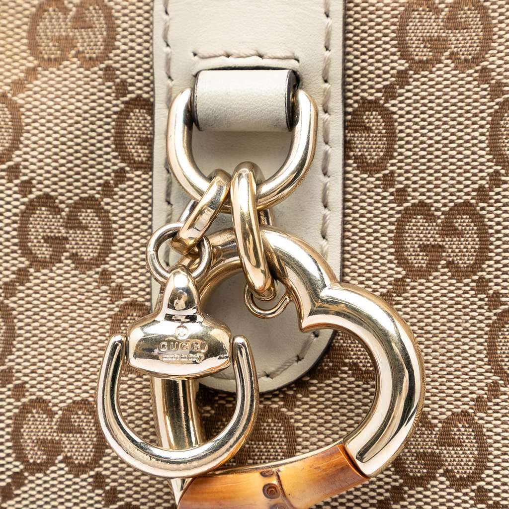 Gucci GG Canvas Heart Bit Tote Beige Very good - Box View
