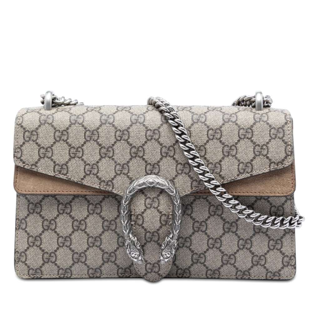 Gucci Medium GG Supreme Dionysus Shoulder Bag Beige Very good condition - Front View