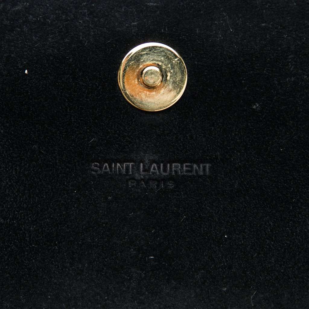 Saint Laurent Metallic Calfskin Cassandre Clutch Gold Leather Very good - Box View