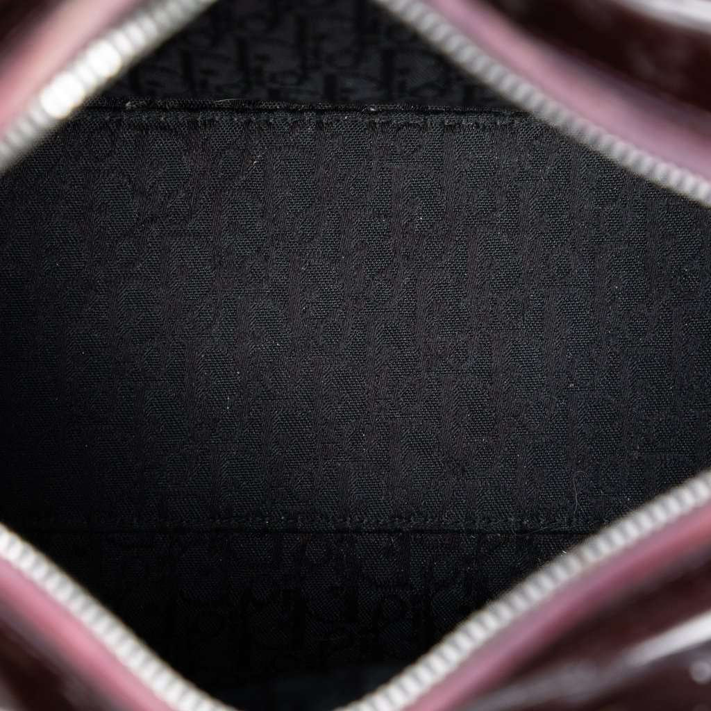 Dior Medium Patent Cannage Lady Dior Purple Leather Very good condition - Model View
