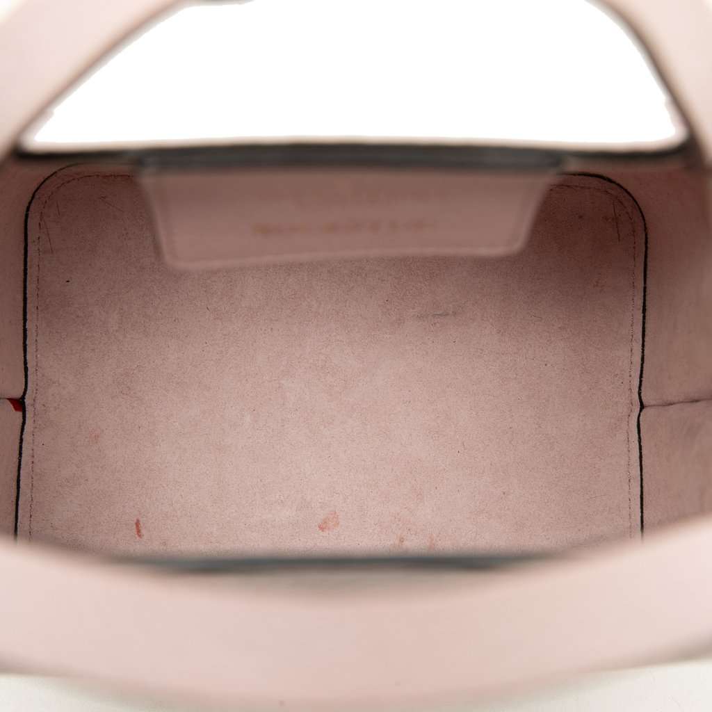 Valentino Small Leather Rockstud Satchel Pink Leather Very good - Model View