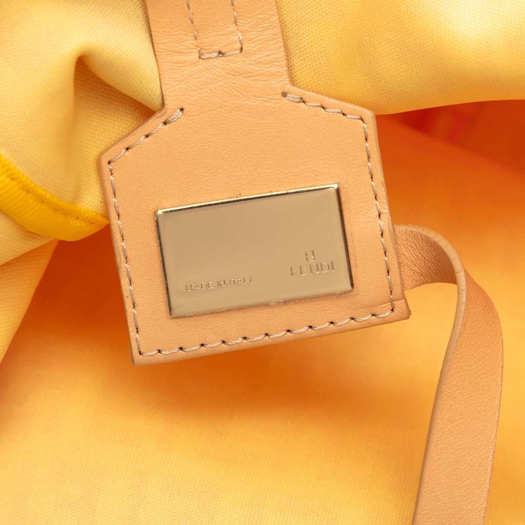 Fendi Zucchino Canvas Vertical Tote Pink Very good condition - Box View