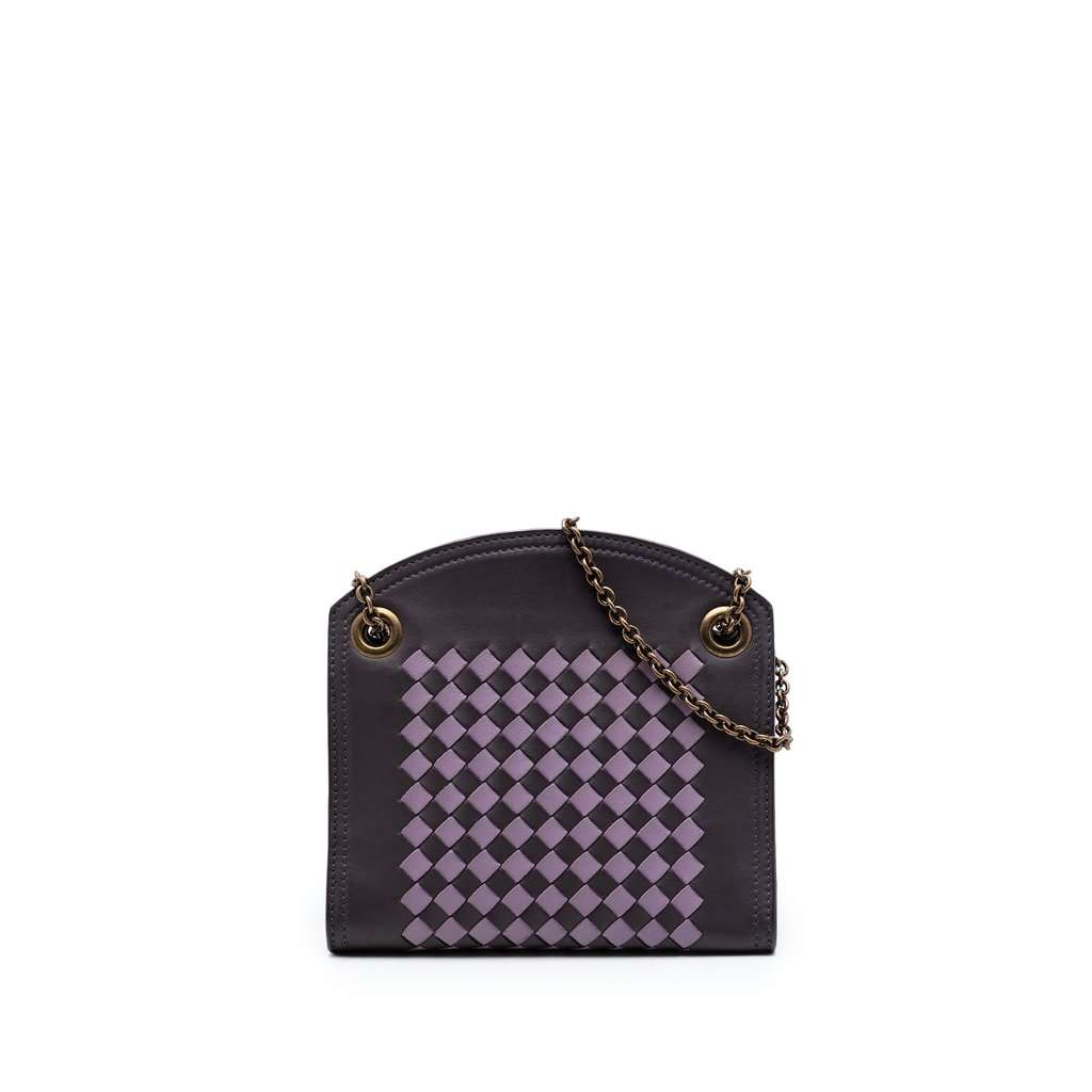 Bottega Veneta Nappa Intrecciato Chain Wallet MultiColor Leather Very good condition - Front View