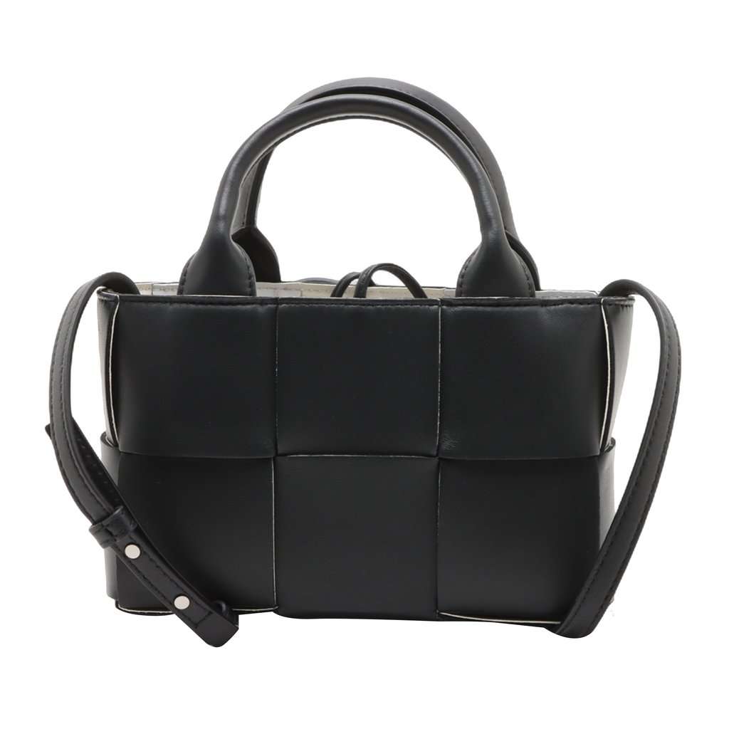 Bottega Veneta Candy Nappa Maxi Intrecciato Arco Tote Black Leather Very good condition - Back View