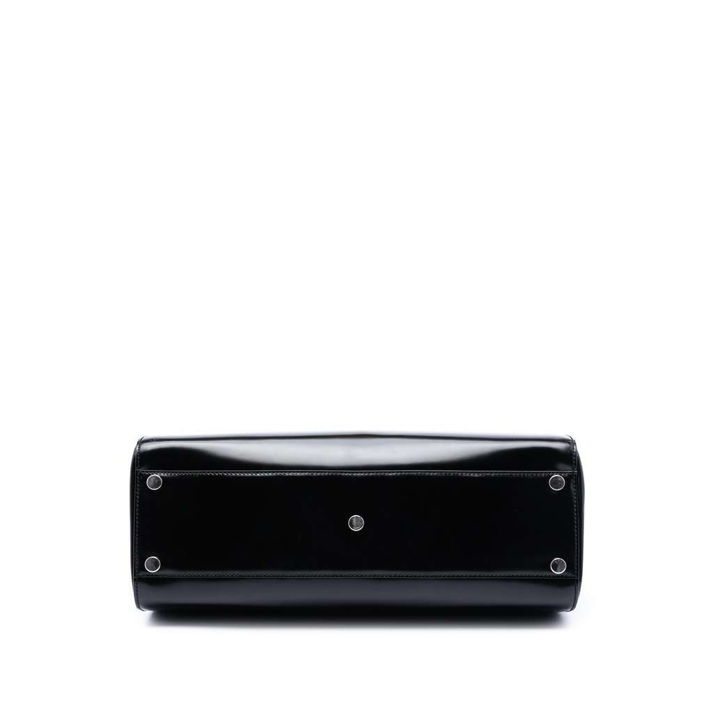 Gucci Large Smooth Calfskin Lady Lock Handbag Black Leather Very good - Inside View