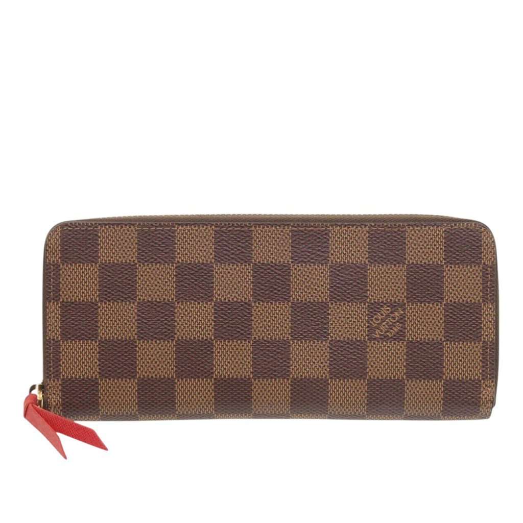 Louis Vuitton Damier Ebene Zippy Long Wallet Brown Very good - Front View