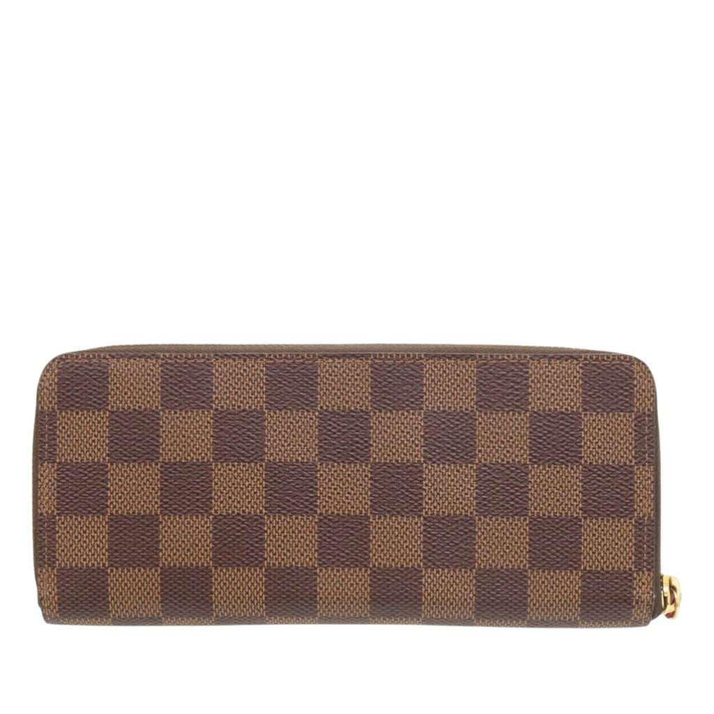 Louis Vuitton Damier Ebene Zippy Long Wallet Brown Very good - Back View