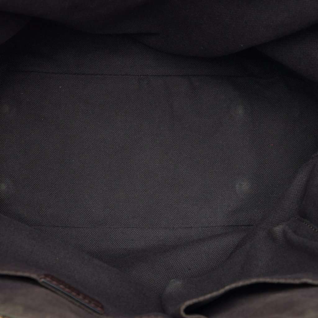 Burberry Medium Haymarket Check Coated Canvas Orchard Bowling Bag Beige Very good - Model View
