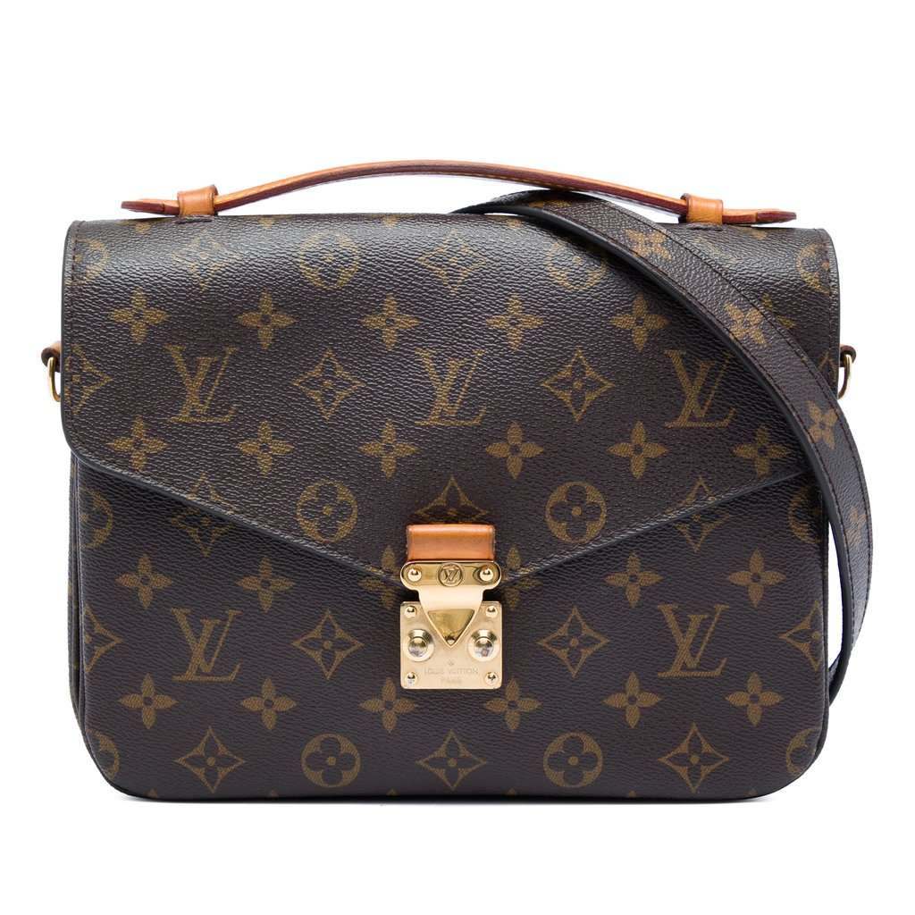 Louis Vuitton Monogram Pochette Metis Brown Very good - Front View
