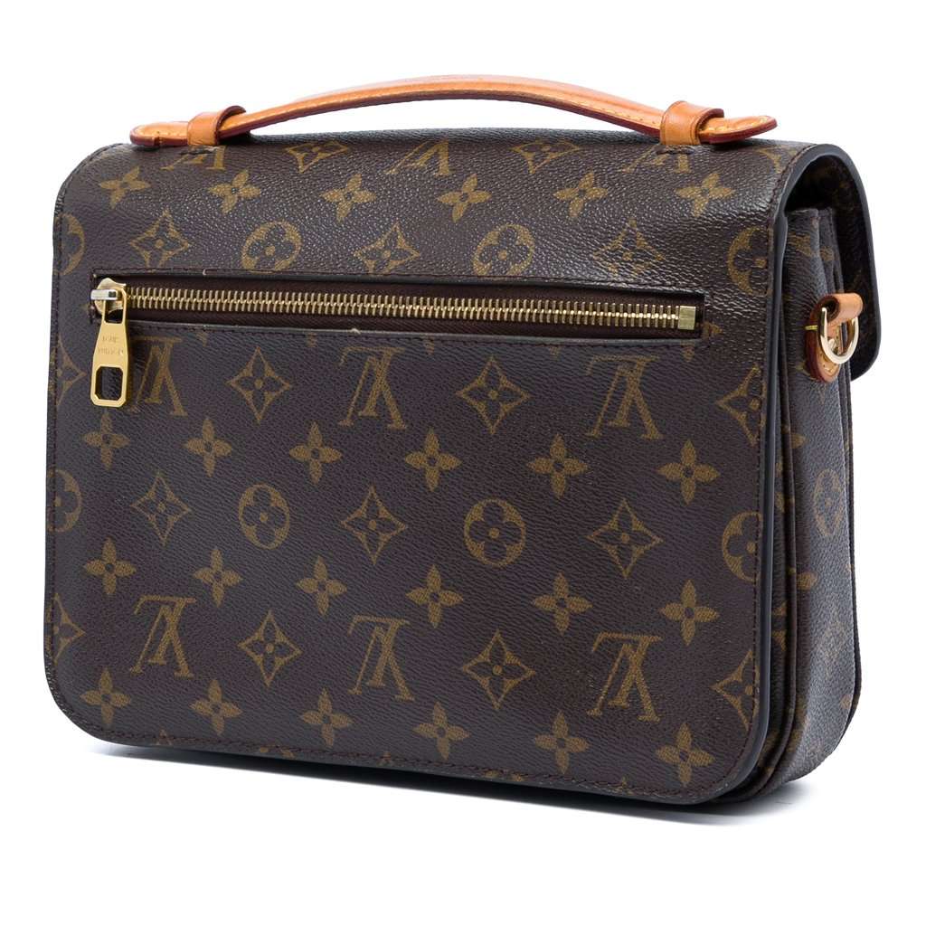 Louis Vuitton Monogram Pochette Metis Brown Very good - Back View