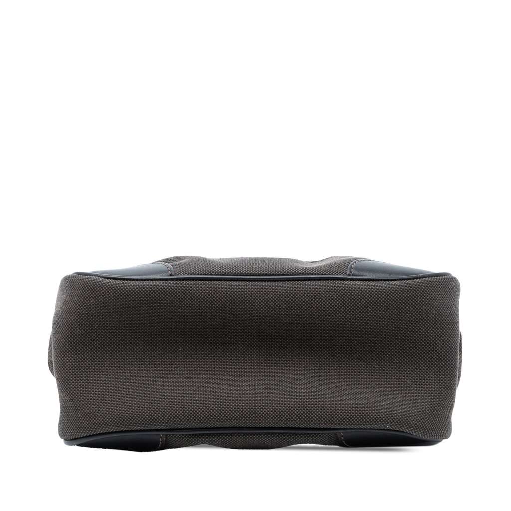 Prada Canvas Canapa Logo Frame Pouch Brown Very good condition - Inside View