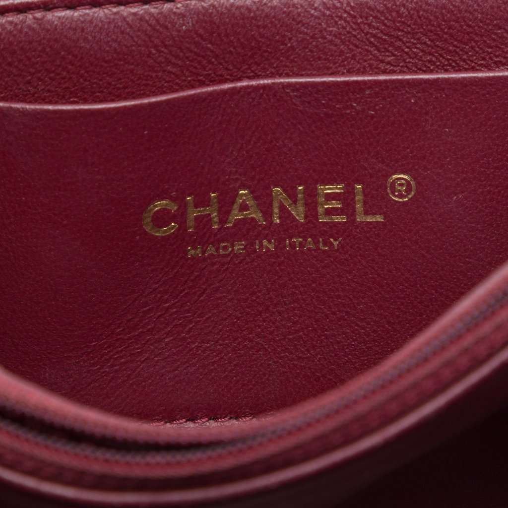 Chanel CC Quilted Crackled Glazed Calfskin Accordion Flap Blue Leather Very good condition - Box View