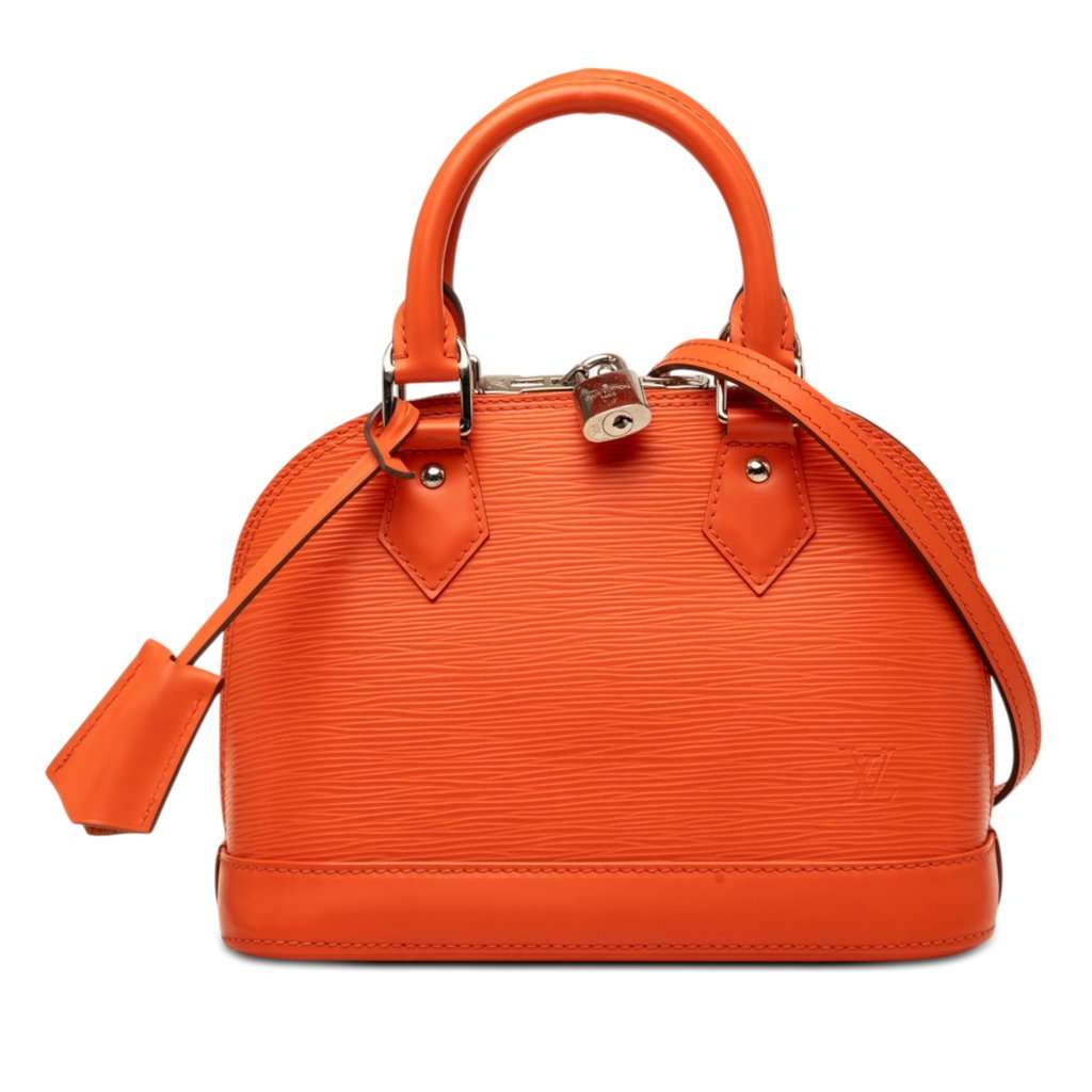 Louis Vuitton Epi Alma BB Orange Leather Good condition - Front View