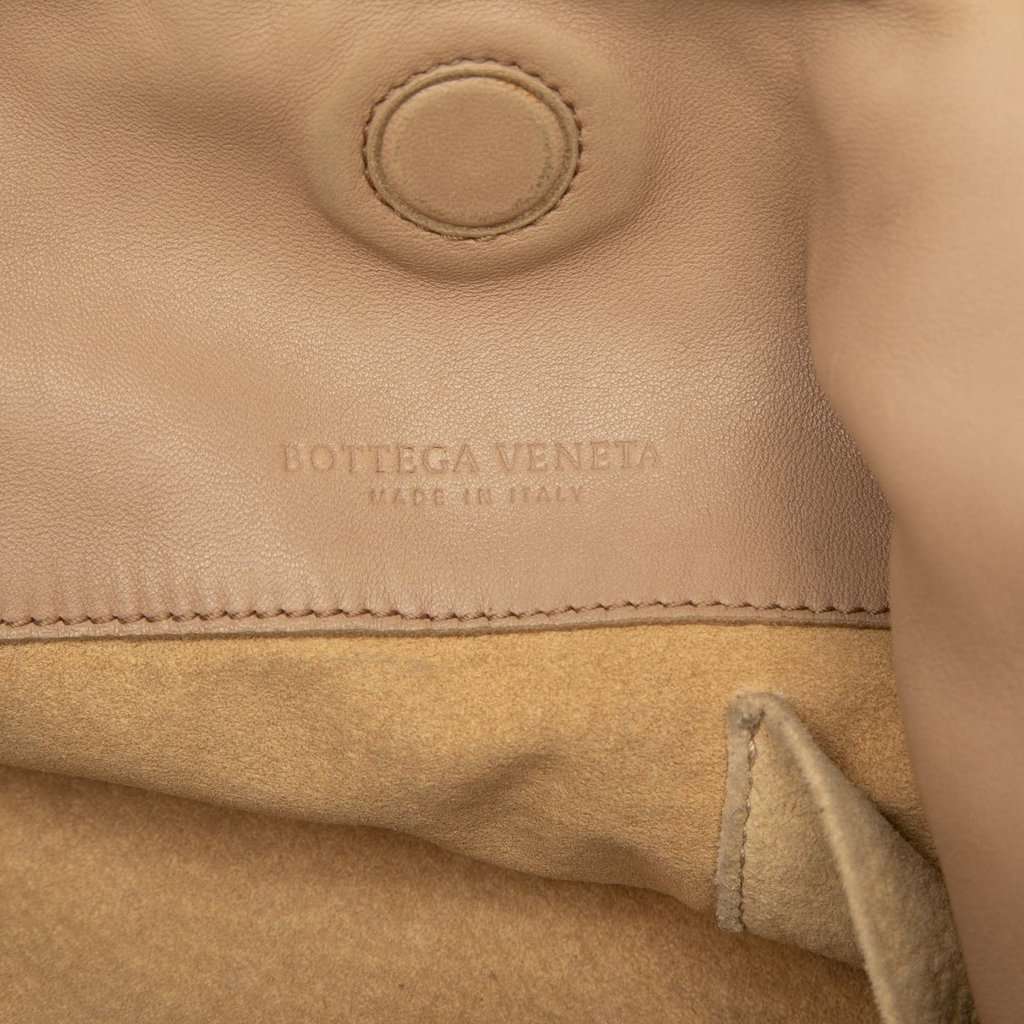 Bottega Veneta Medium Nappa Intrecciato Campana Hobo Brown Leather Very good condition - Box View
