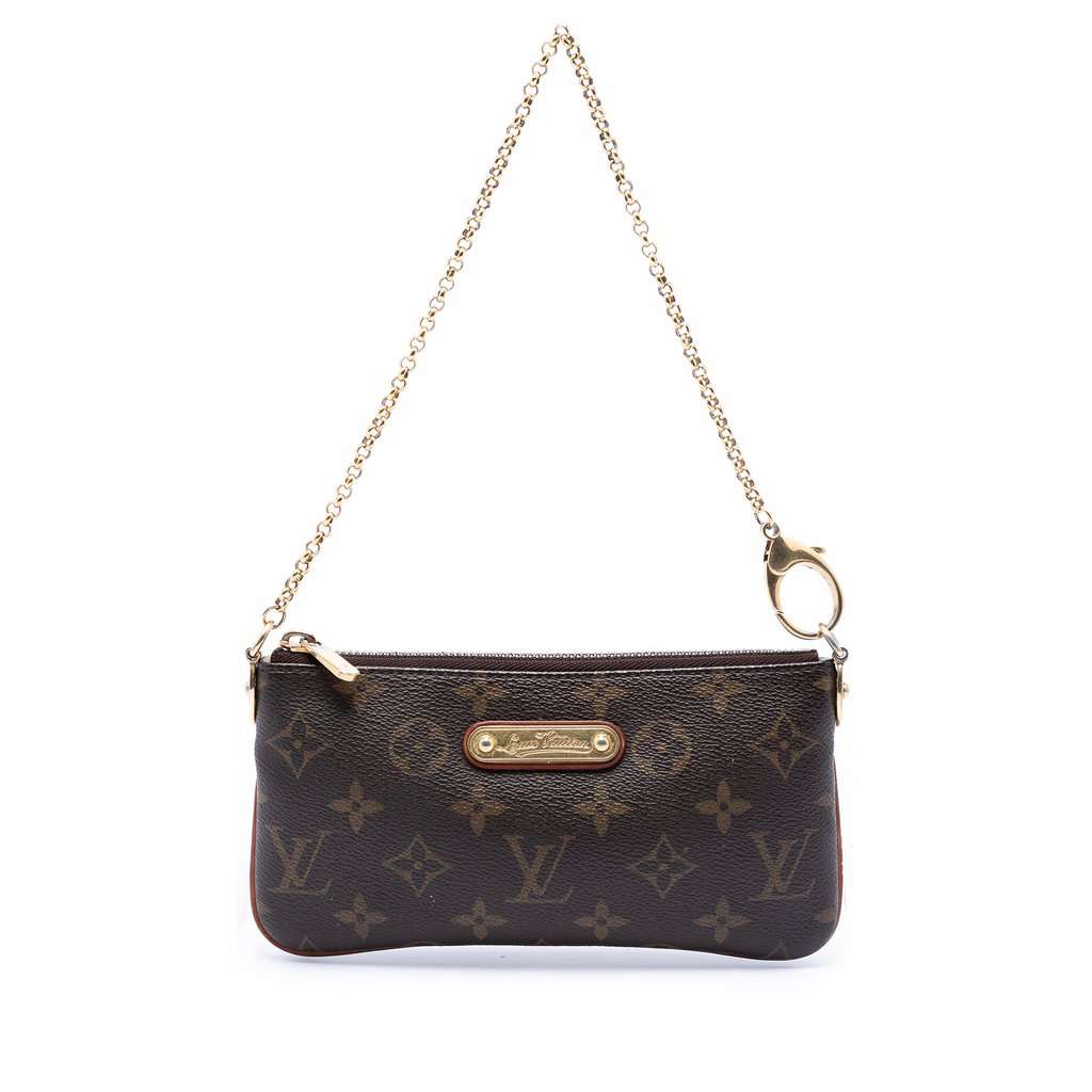 Louis Vuitton Monogram Pochette Milla MM Brown Very good condition - Front View