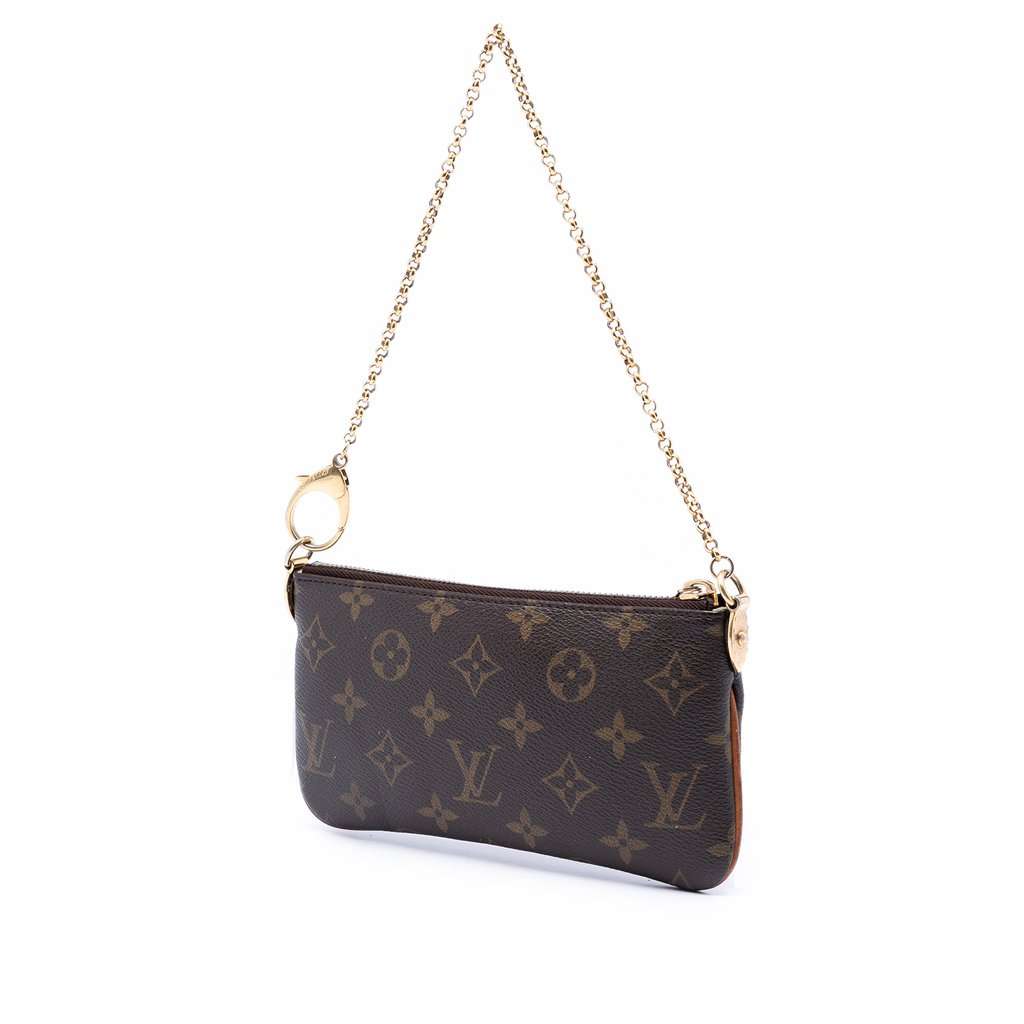 Louis Vuitton Monogram Pochette Milla MM Brown Very good condition - Back View