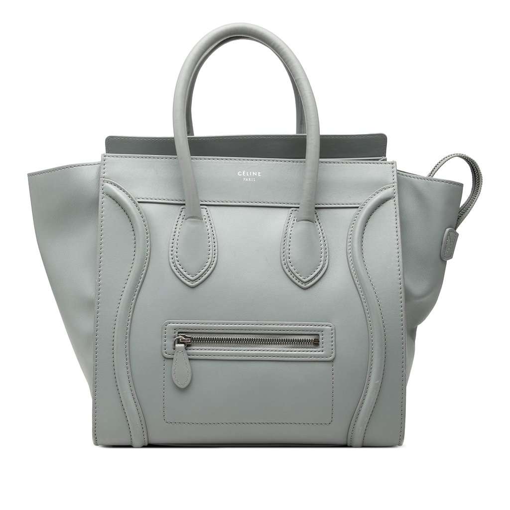 Celine Mini Leather Luggage Tote MultiColor Leather Very good - Front View