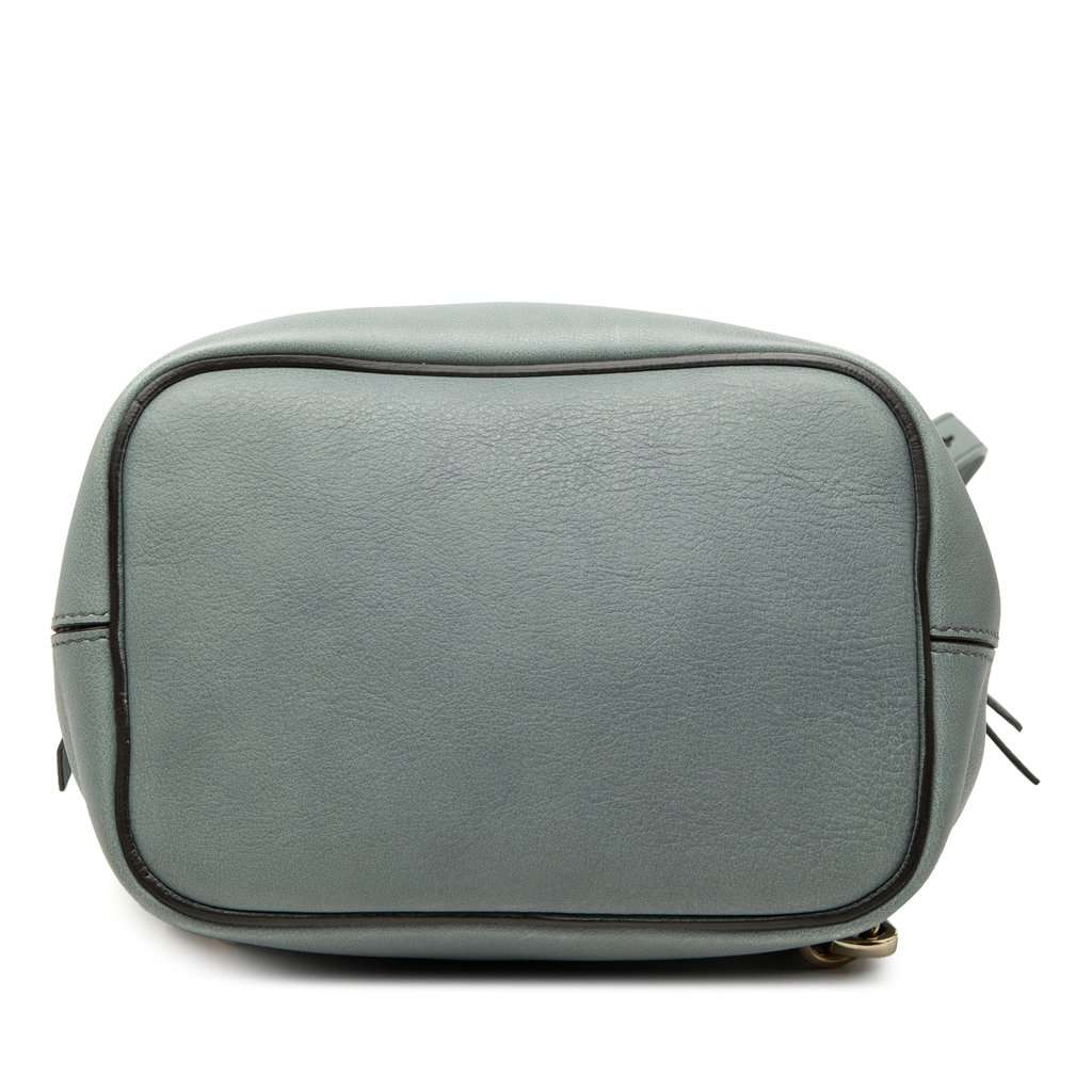 Chloé Medium Calfskin and Suede Faye Backpack Blue Leather Very good condition - Inside View