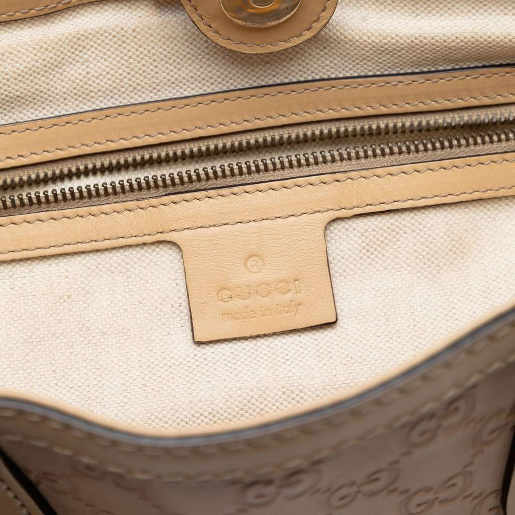Gucci Guccissima Scarlett Tote Beige Leather Very good condition - Box View
