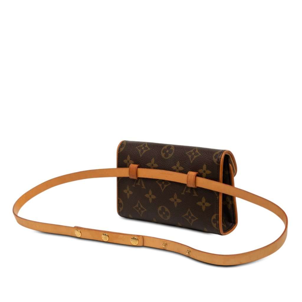 Louis Vuitton Monogram Pochette Florentine Brown Very good condition - Back View