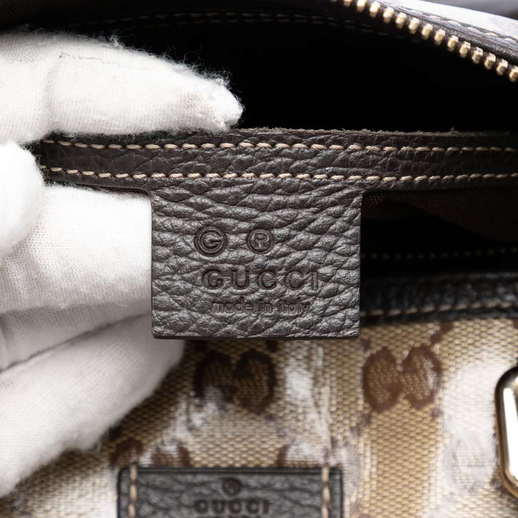 Gucci Medium GG Crystal Joy Boston Bag Beige Very good condition - Box View