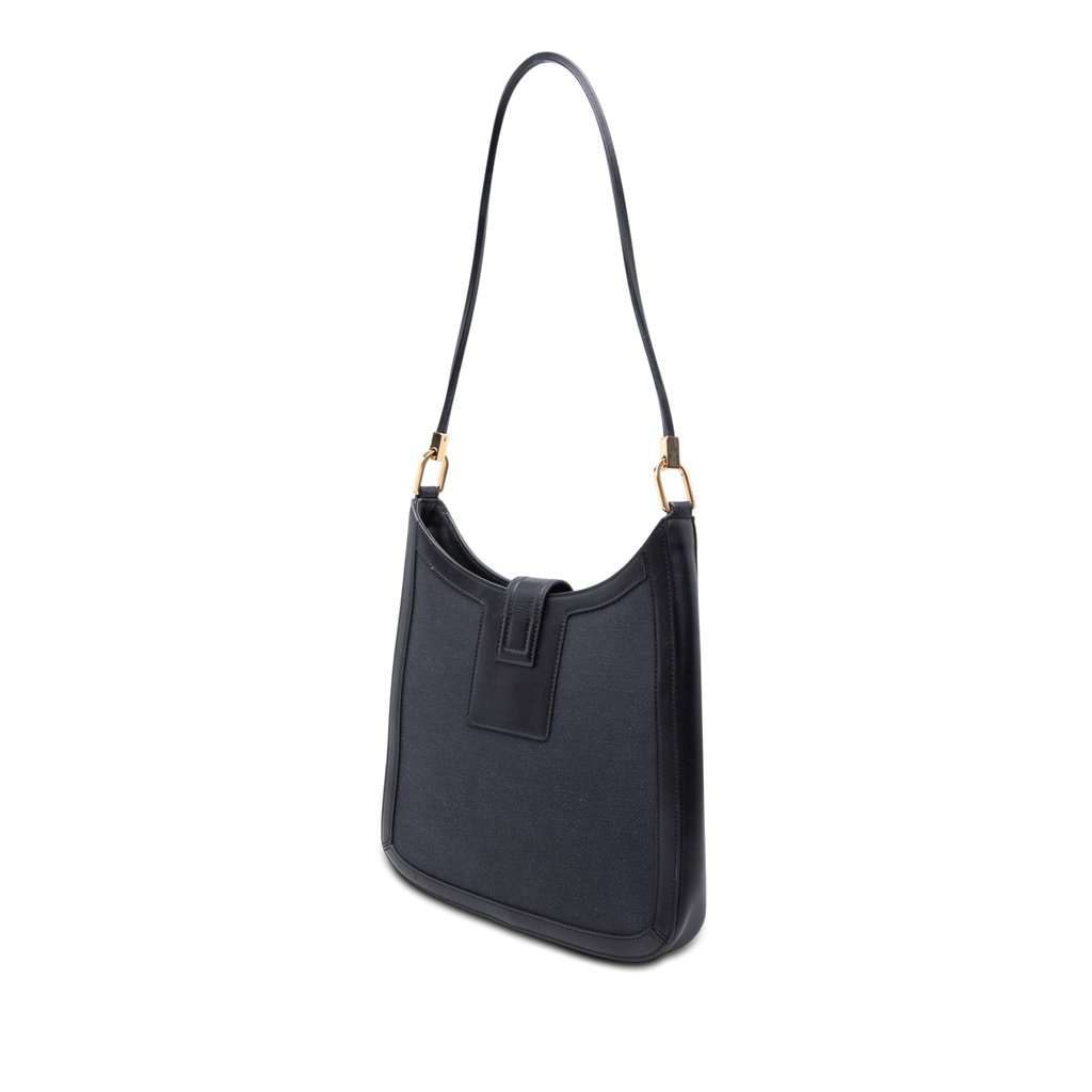 Gucci Bicolor Canvas and Calfskin Shoulder Bag MultiColor Very good condition - Back View