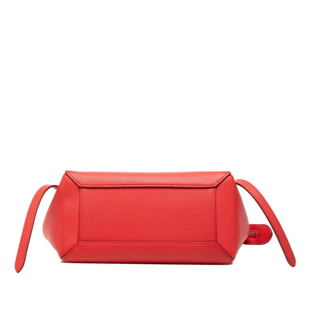 Celine Micro Grained Calfskin Belt Bag Red Leather Very good condition - Inside View