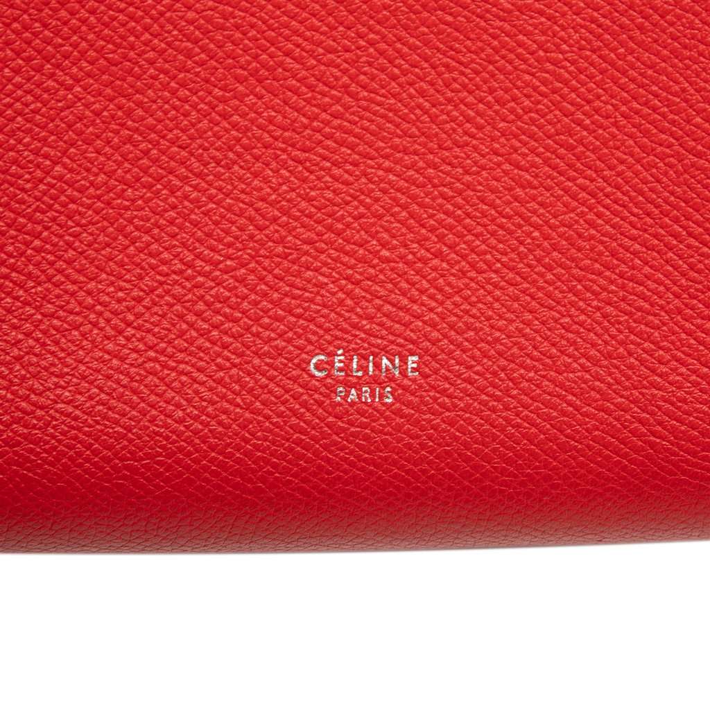 Celine Micro Grained Calfskin Belt Bag Red Leather Very good condition - Box View