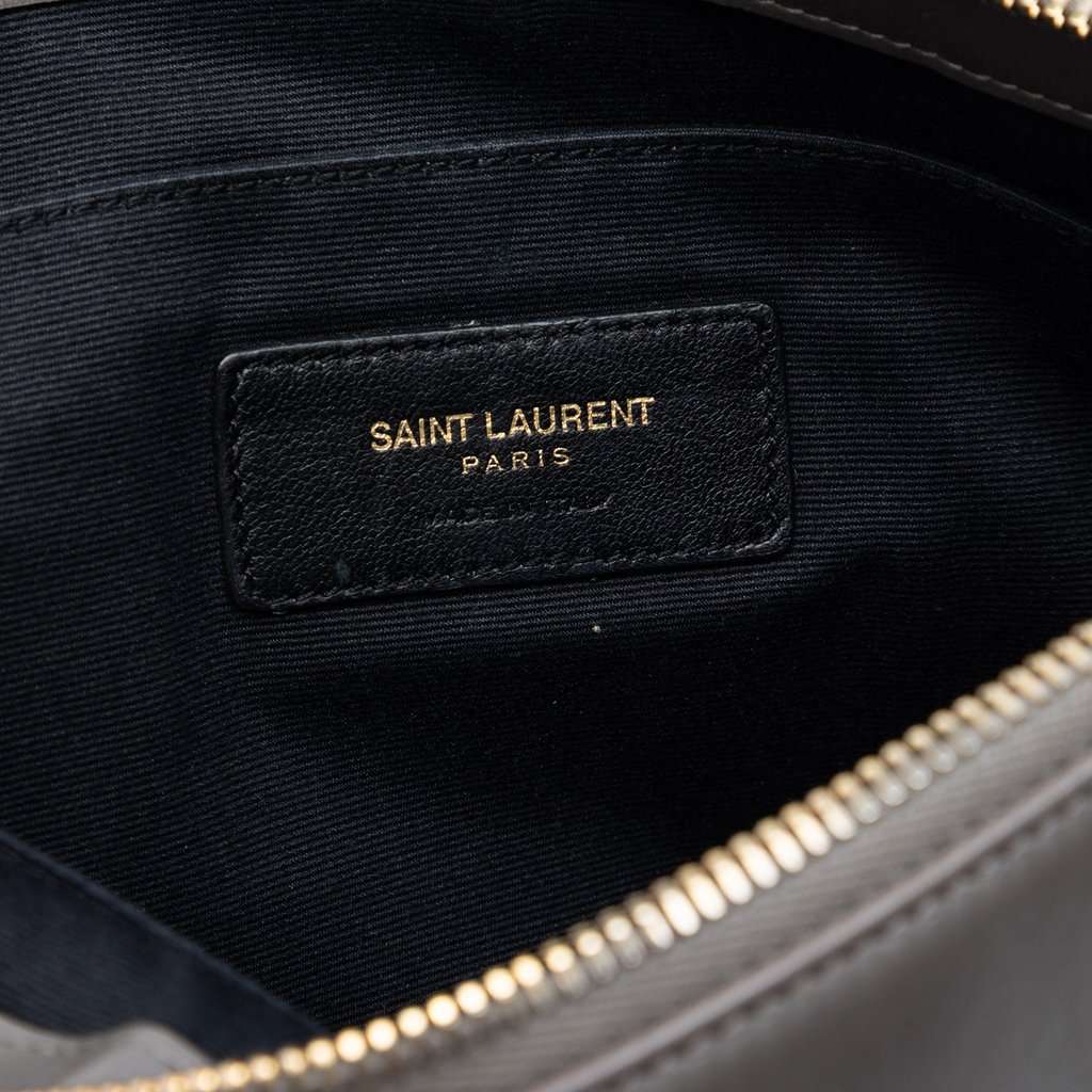 Saint Laurent Leather Teen Monogram Crossbody Brown Leather Very good condition - Box View