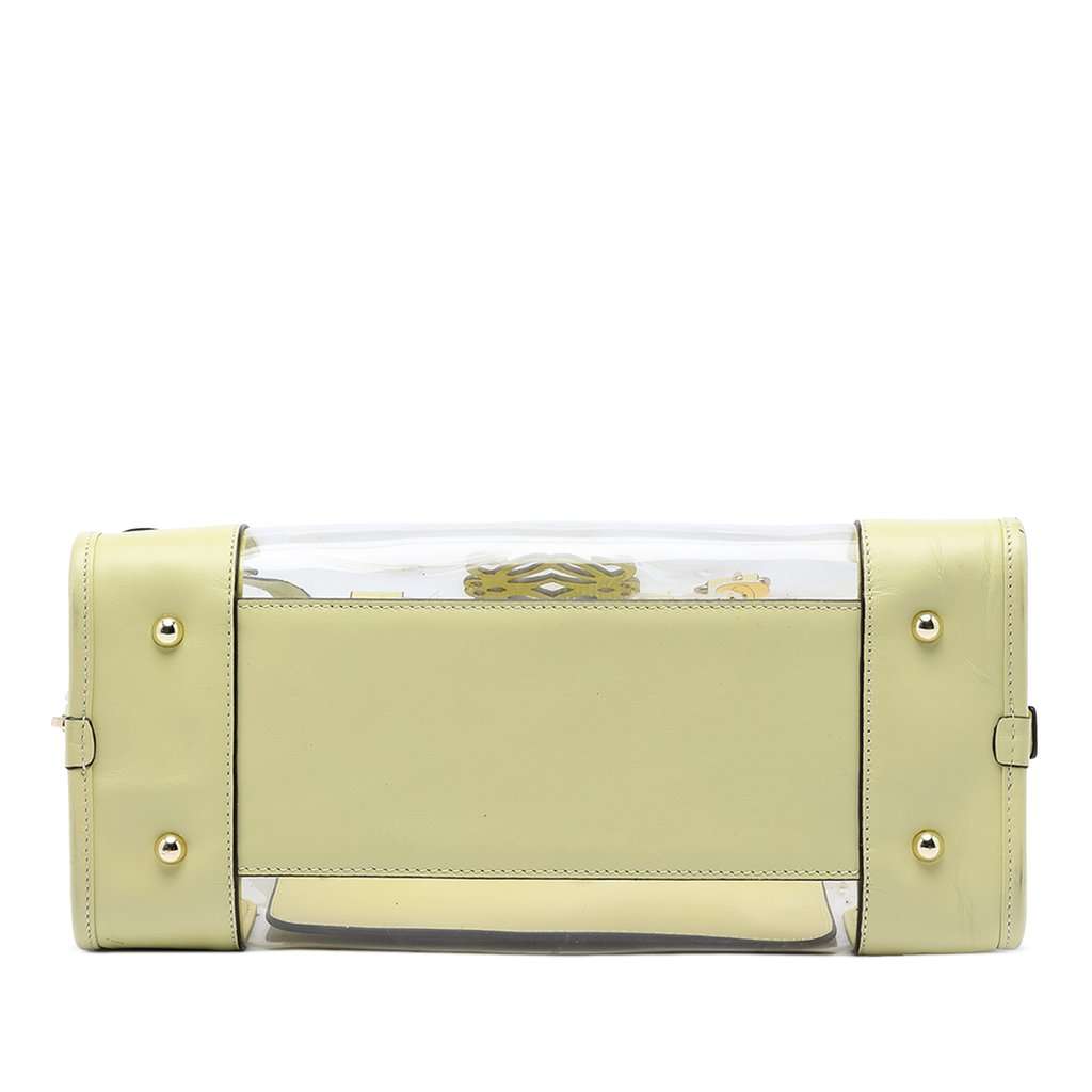 Loewe Vinyl Amazona Handbag Green Plastic Very good condition - Inside View
