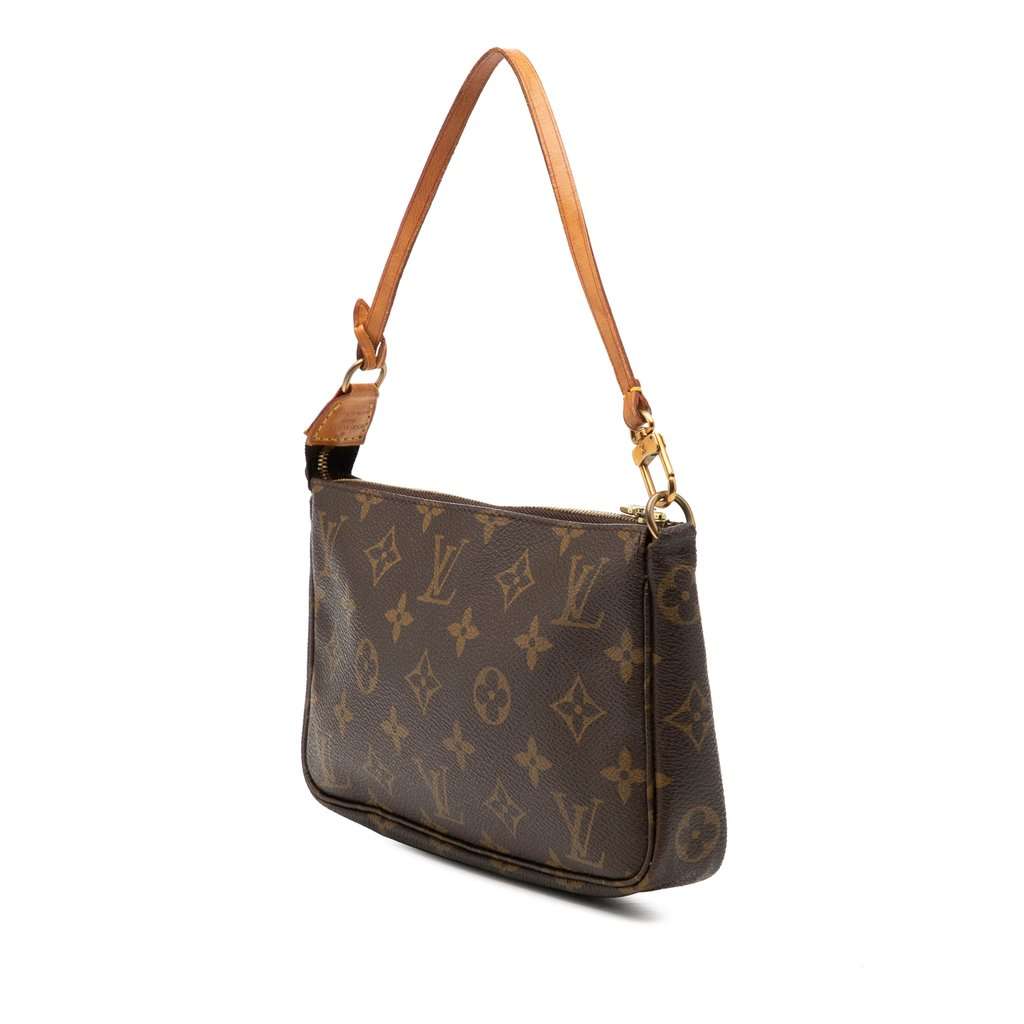 Louis Vuitton Monogram Pochette Accessoires Brown Very good - Back View