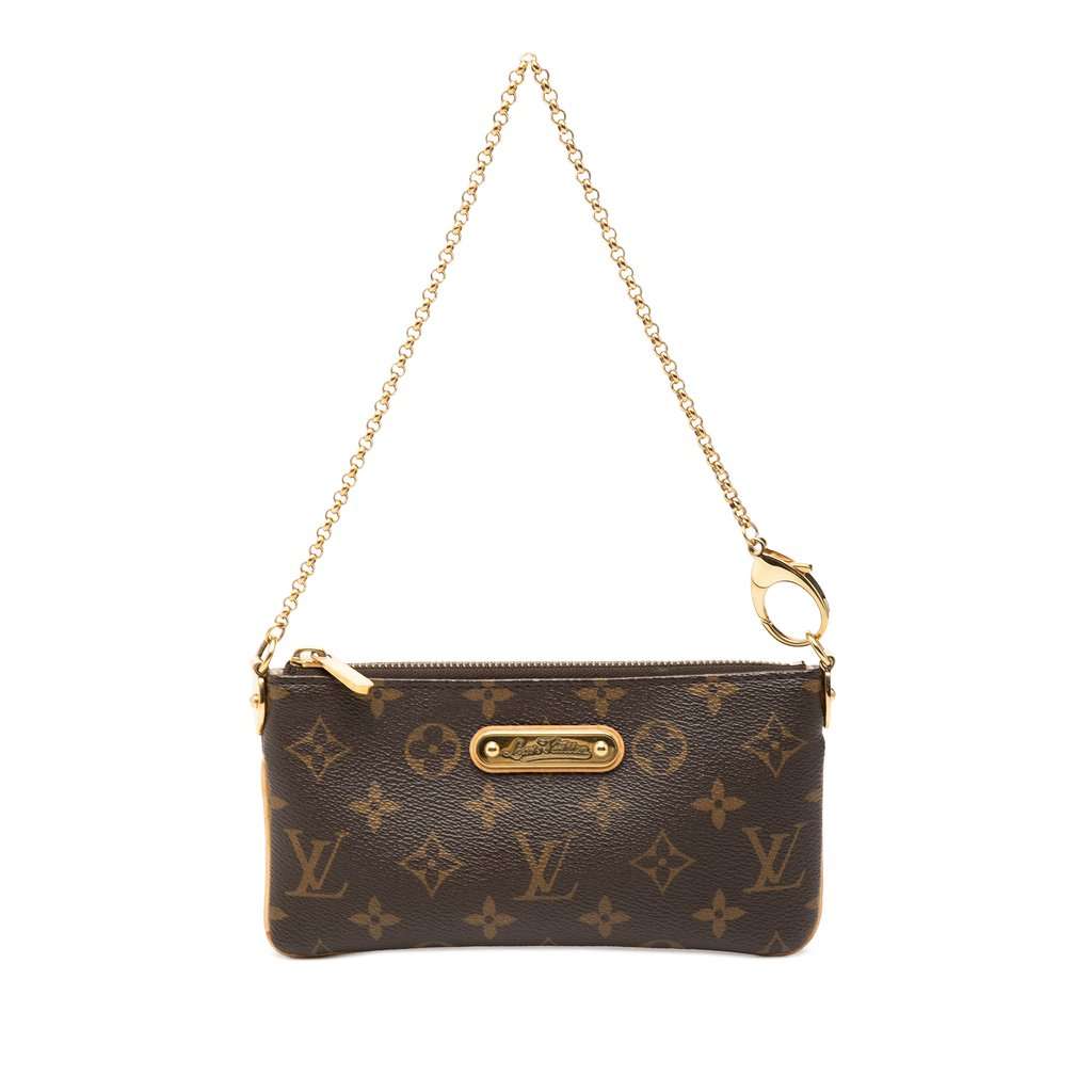Louis Vuitton Monogram Pochette Milla MM Brown Very good condition - Front View