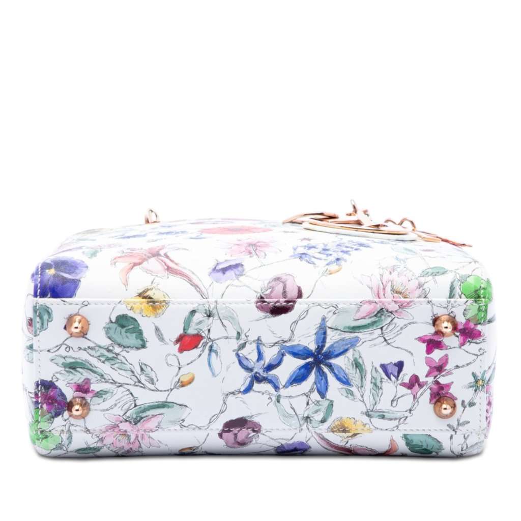 Dior Small Calfskin Florilegio My ABCDior Lady Dior White Leather Very good - Inside View