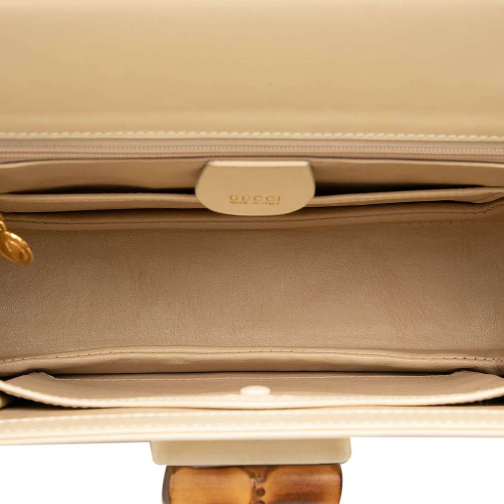 Gucci Calfskin Bamboo Night Brown Leather Very good - Model View