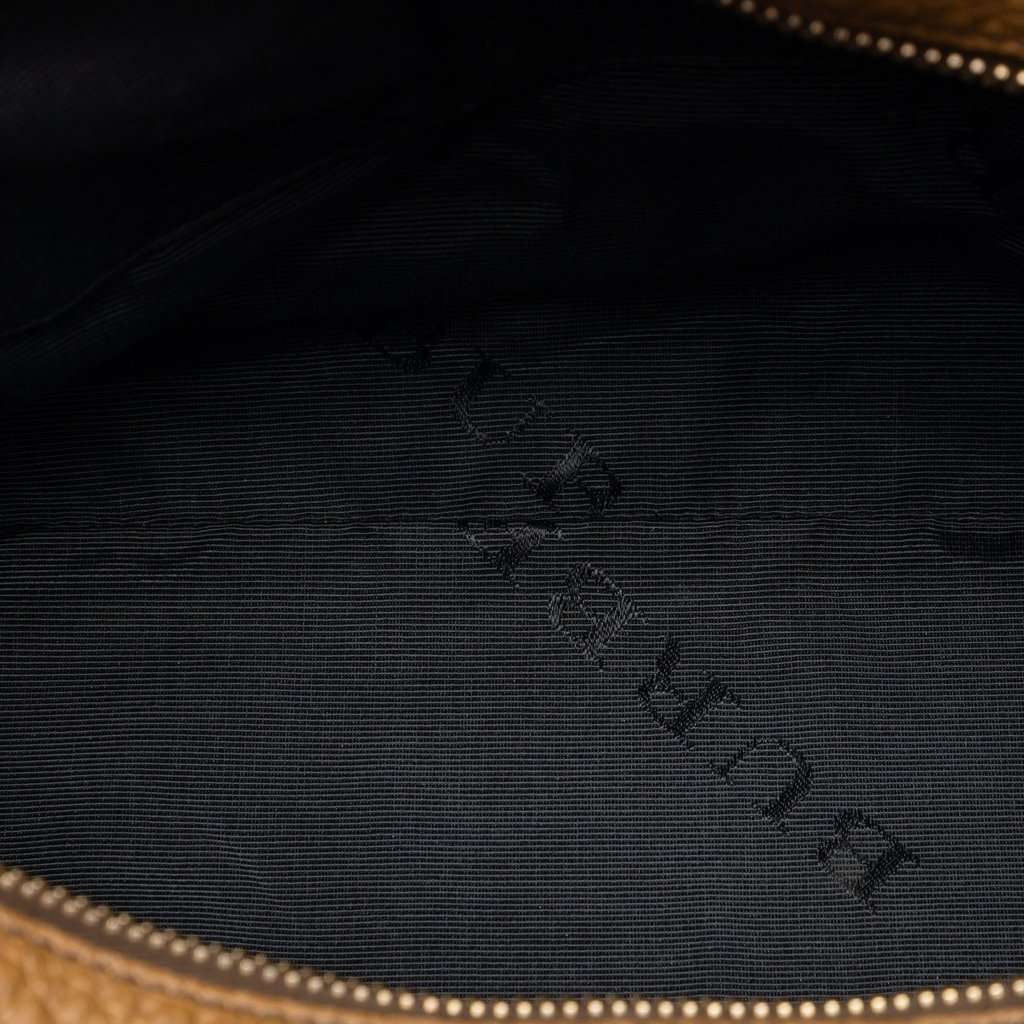 Burberry Grained Calfskin Heritage Ledbury Convertible Hobo Brown Leather Very good - Model View