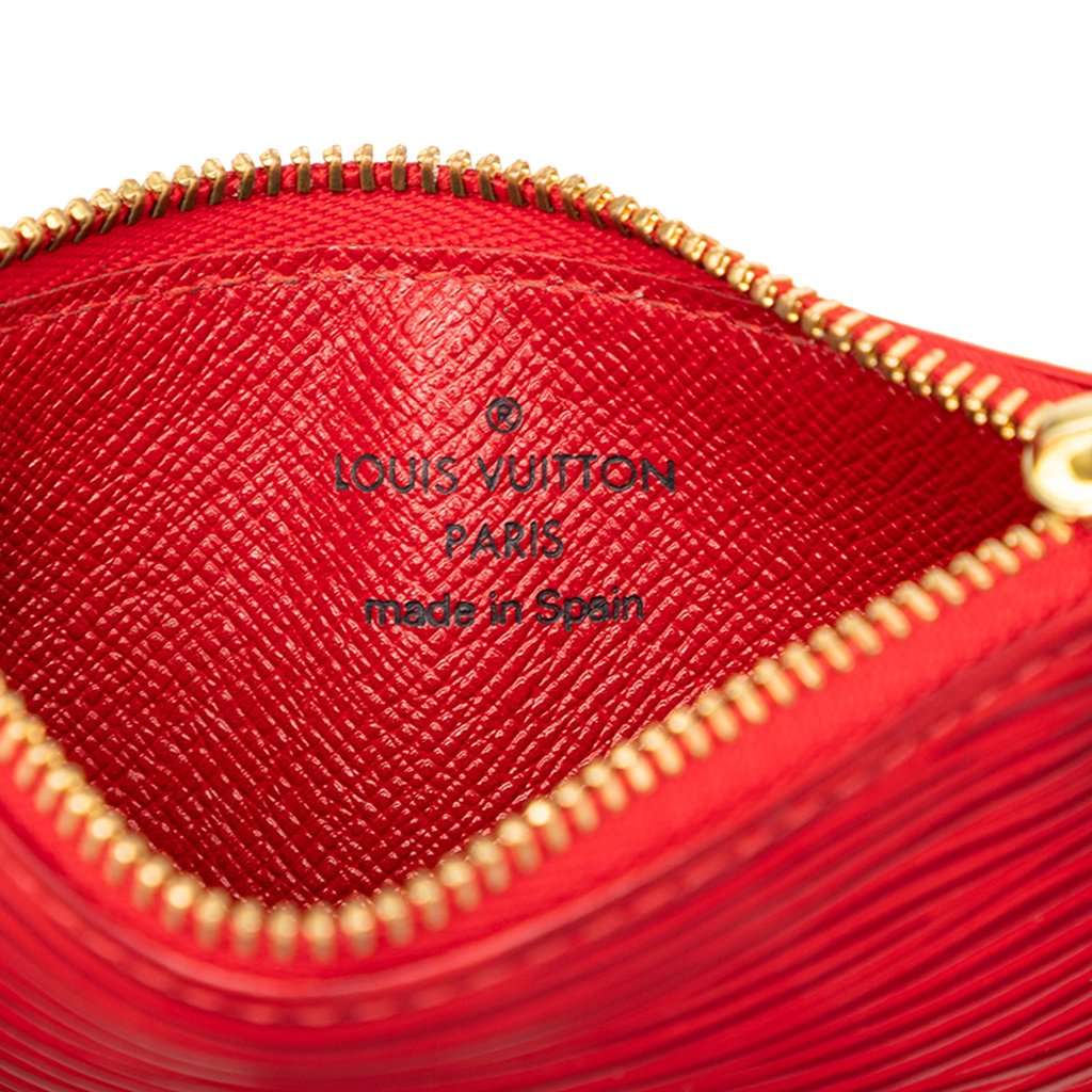 Louis Vuitton Epi Pochette Cles Red Leather Very good condition - Box View