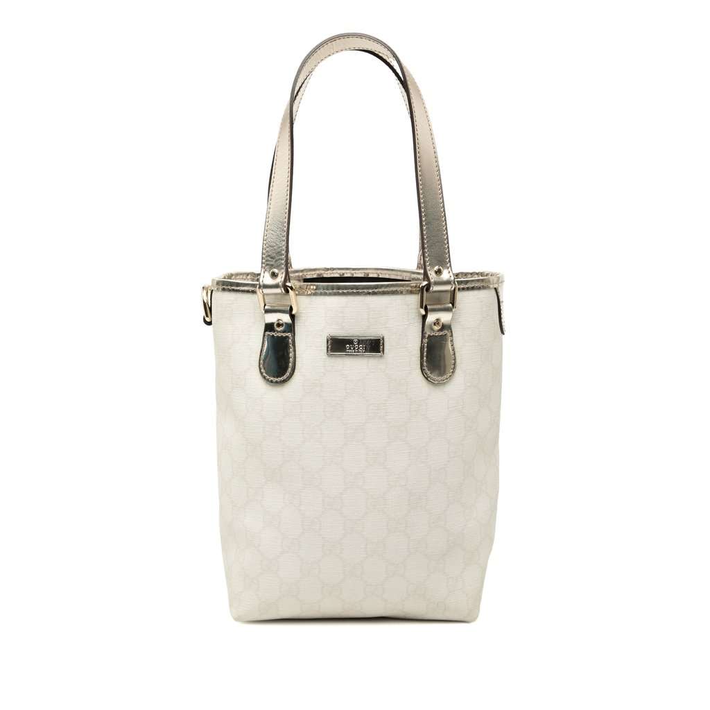 Gucci GG Supreme Tote White Very good - Front View