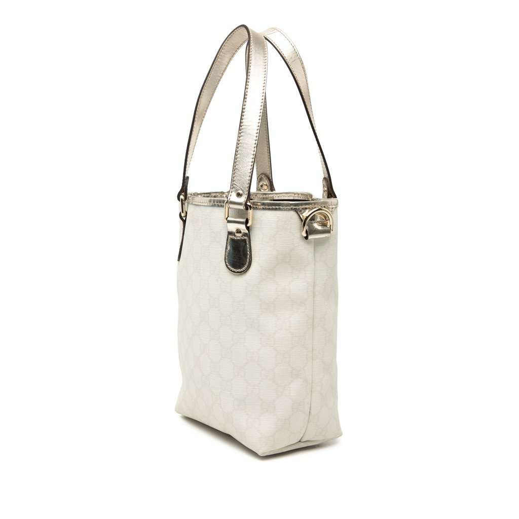 Gucci GG Supreme Tote White Very good - Back View