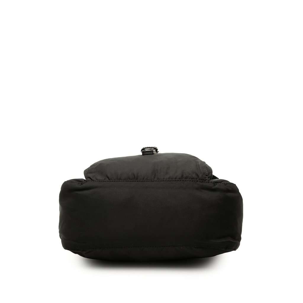 Prada Tessuto Zip Buckle Messenger Bag Black Very good - Inside View
