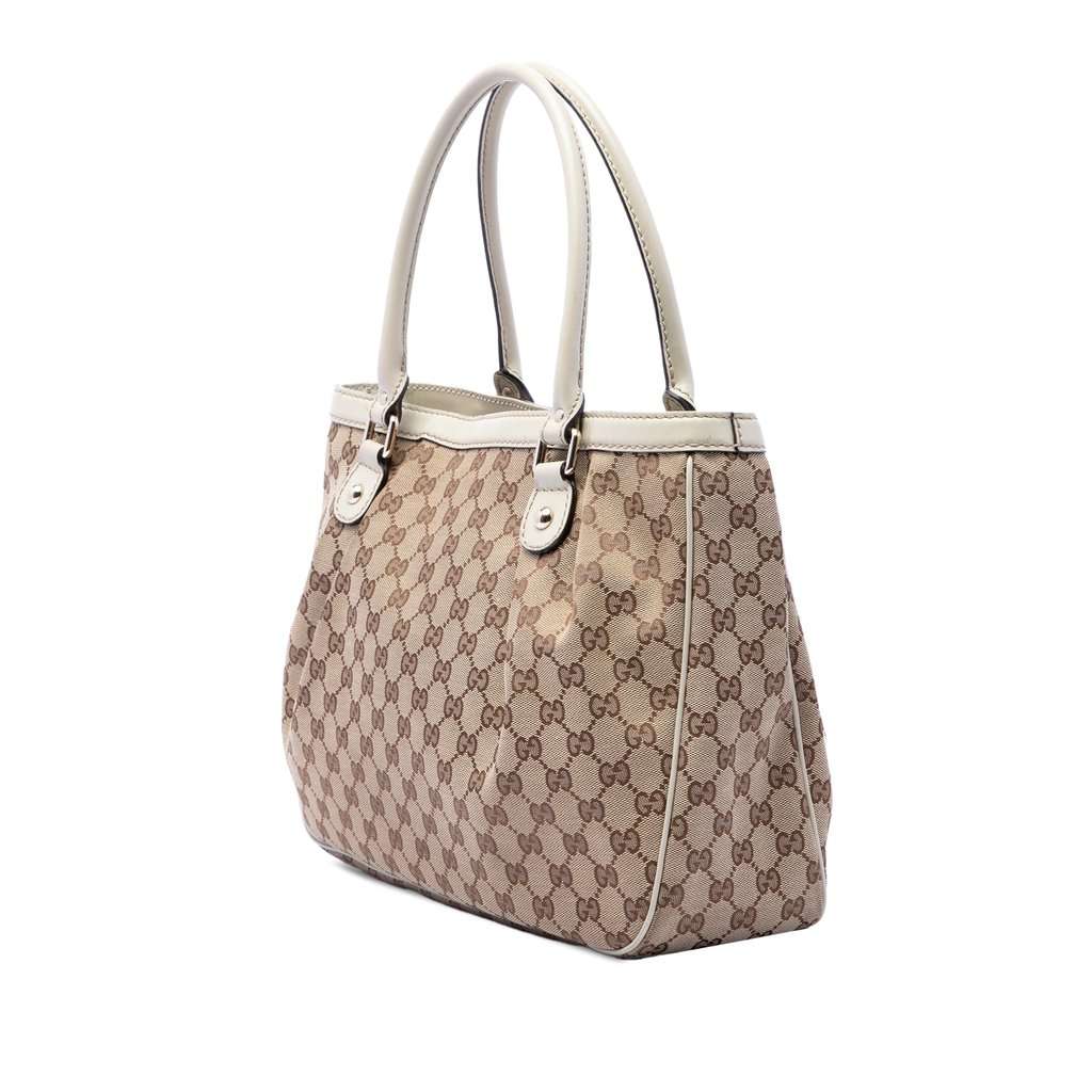 Gucci GG Canvas Sukey Tote Beige Very good - Back View