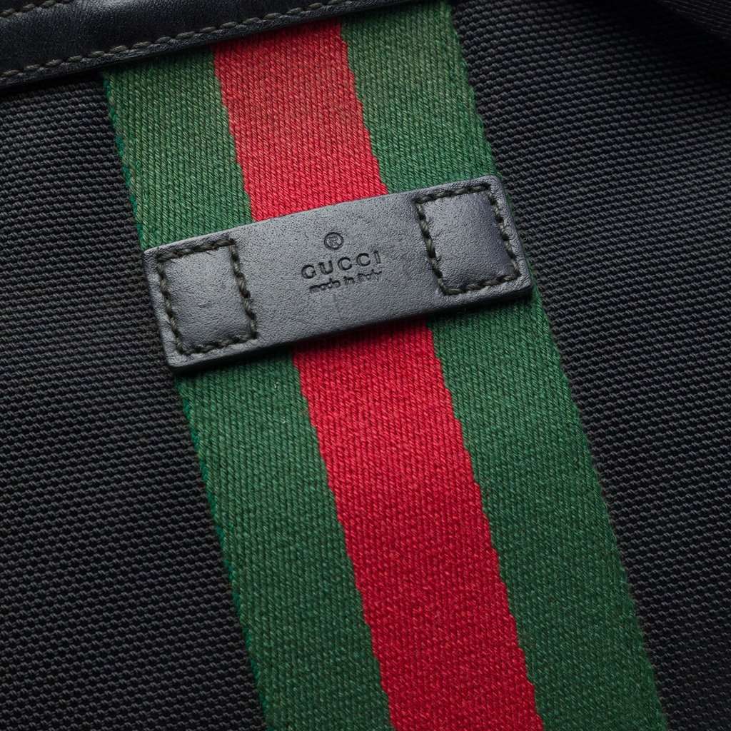 Gucci GG Techno Canvas Web Messenger Bag Black Very good condition - Box View