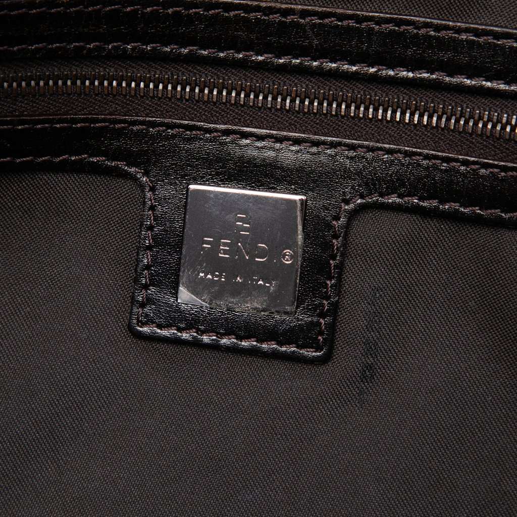Fendi Zucchino Crystal Handbag Brown Very good - Box View