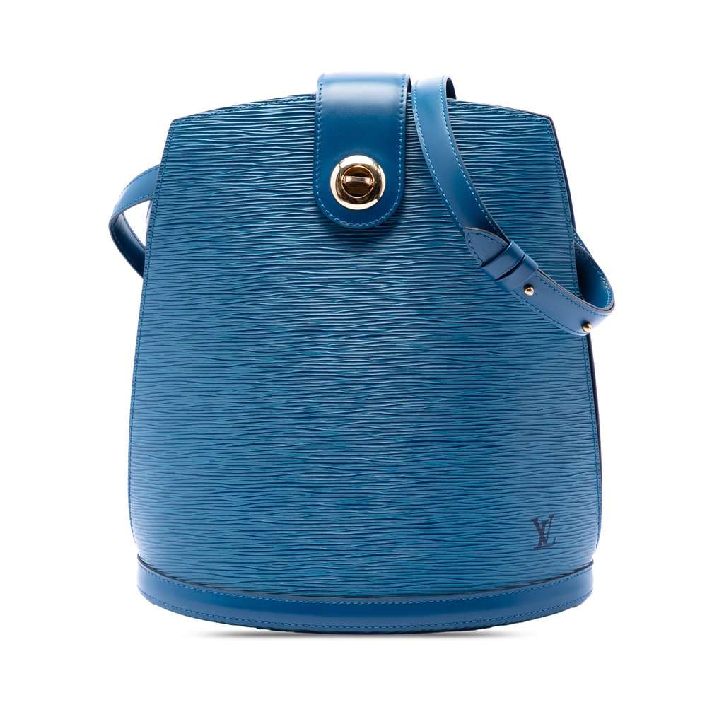 Louis Vuitton Epi Cluny Blue Leather Very good condition - Front View